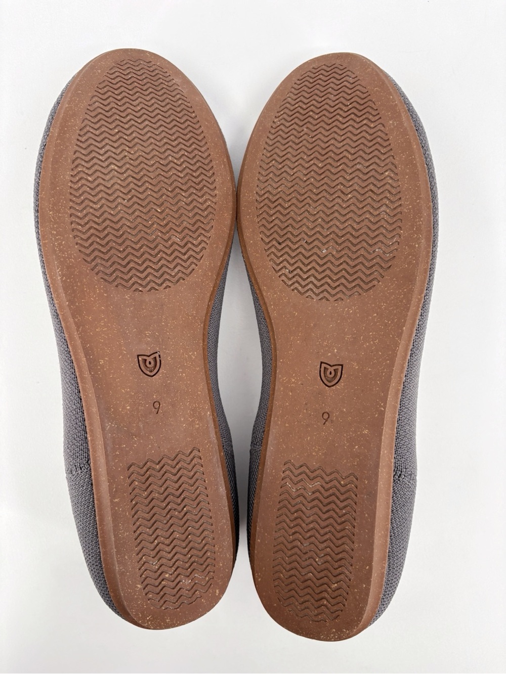 ROTHY'S The Flat Round-Toe Slip-On Knit Ballet Flats in Pebble Grey 9 - Picture 9 of 13
